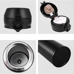 Thermos Flask Vacuum Stainless Steel Thermal Bottle Bounce Cover details
