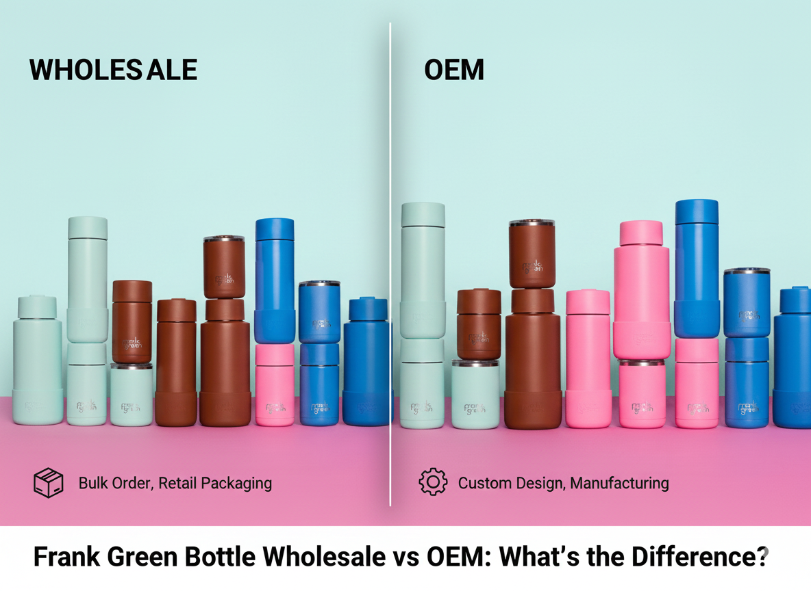 Frank Green Bottle Wholesale vs OEM What’s the Difference