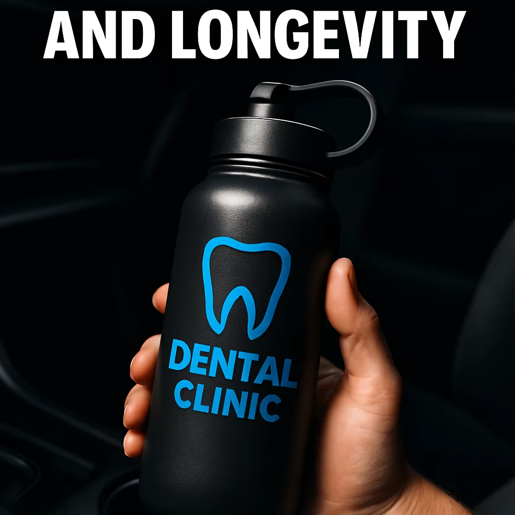 Brand Water Bottles for Dental Clinic