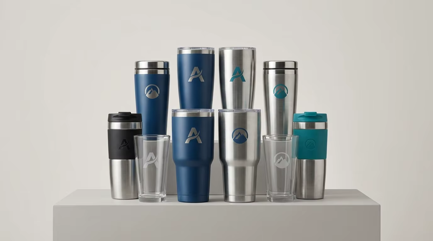 Branding coffee cups tumblers