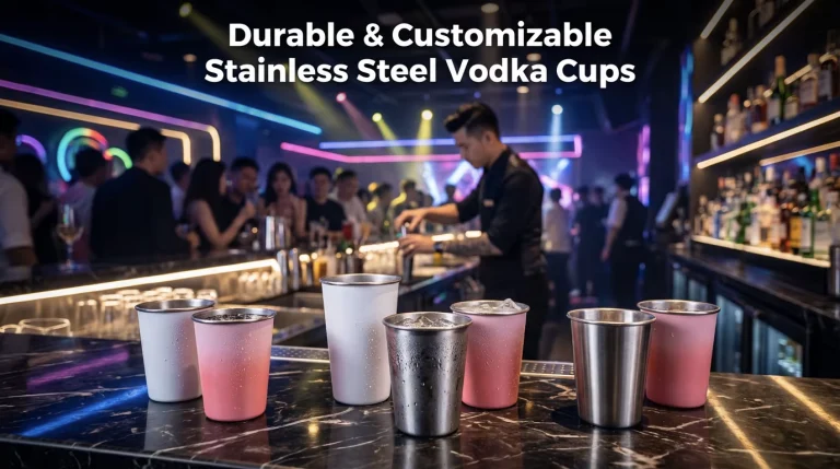 Durable & Customizable Stainless Steel Vodka Cups for High-Volume Bars and Nightclubs