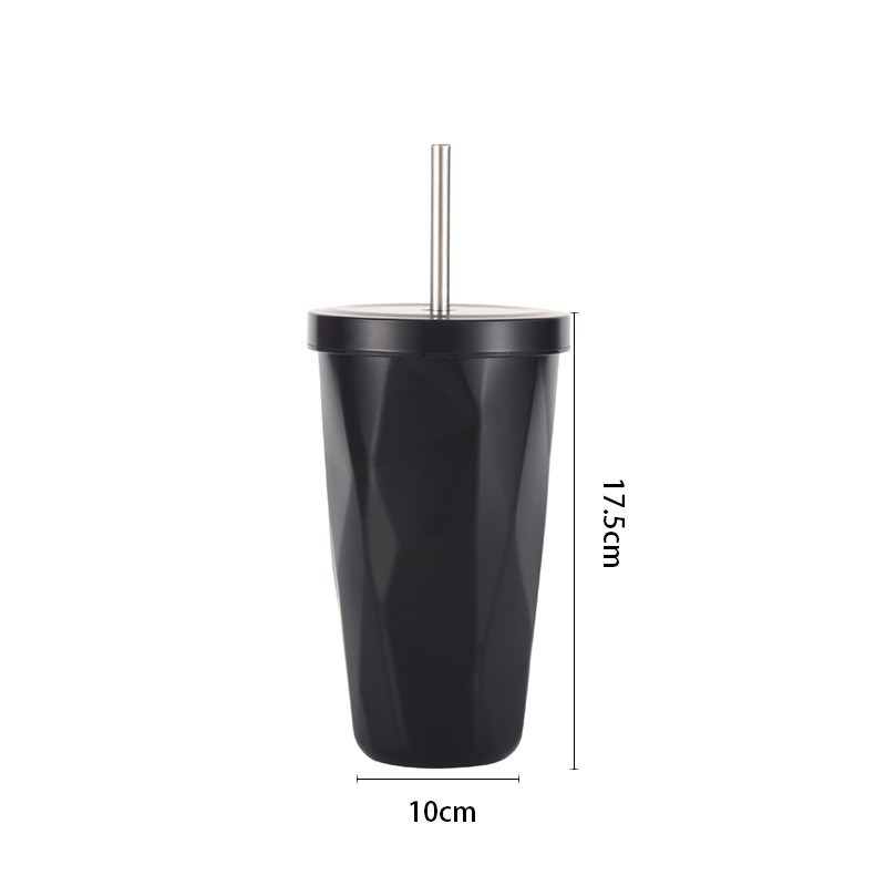 Stylish Gradient Design Customized Stainless Steel Tumblers With Straw Lid 1081645T - Image 3