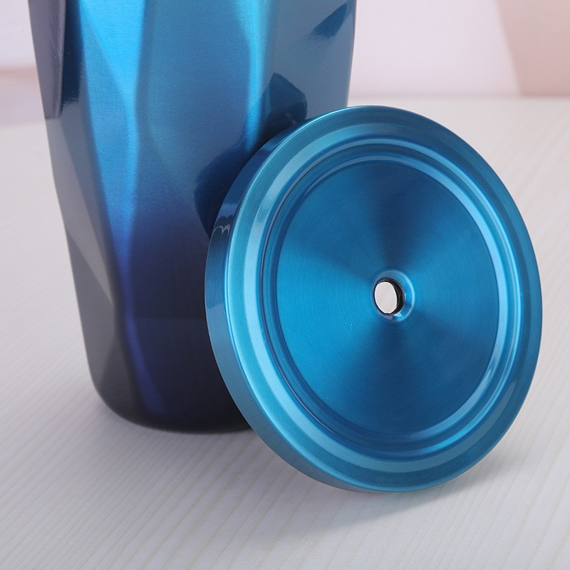Stylish Gradient Design Customized Stainless Steel Tumblers With Straw Lid 1081645T - Image 7