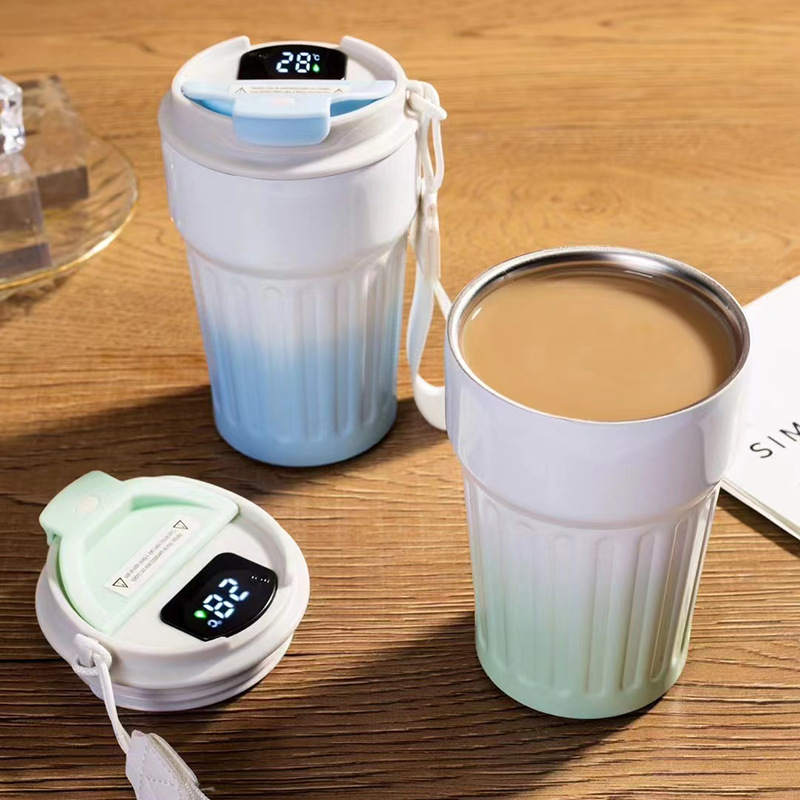 New Arrival Personalized OEM branded Tumblers with Temperature Display Lid 1081646T - Image 3