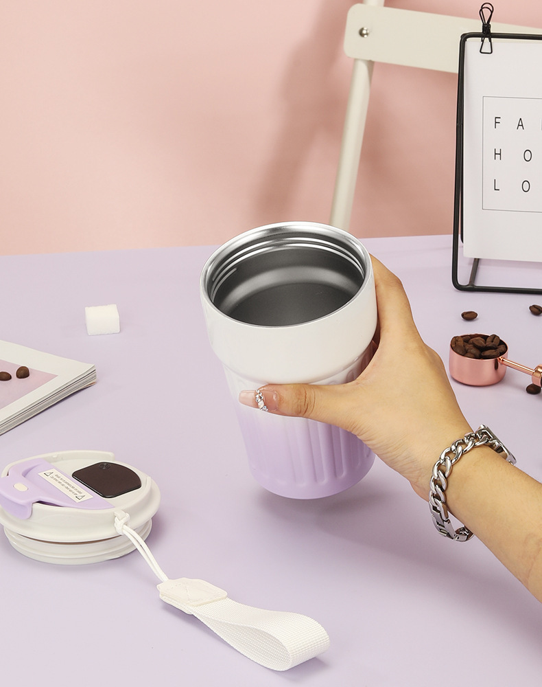 New Arrival Personalized OEM branded Tumblers with Temperature Display Lid 1081646T - Image 5