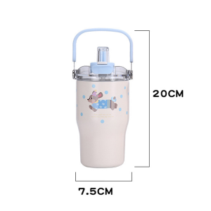 20oz tumbler with handle and straw