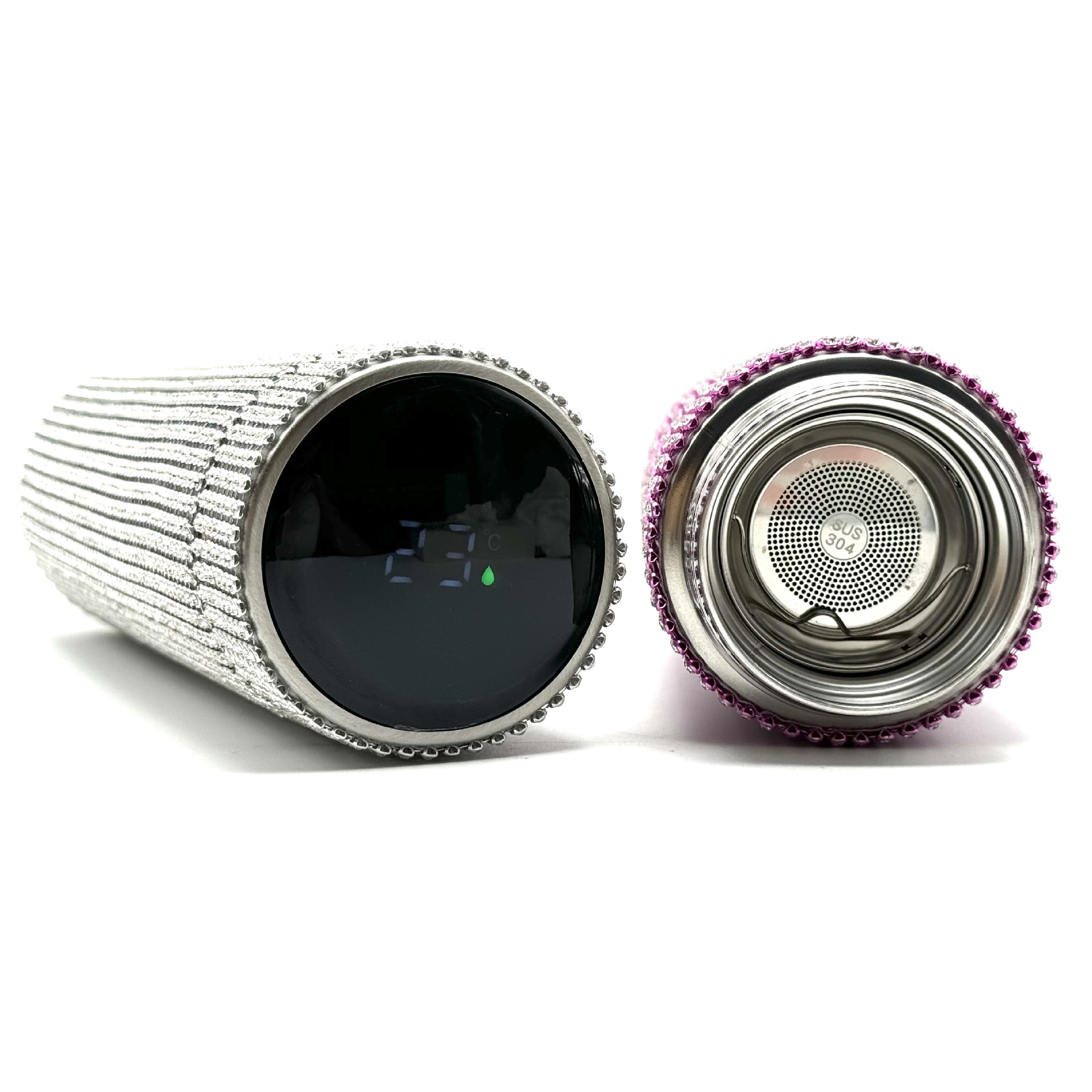 Luxury High Quality Bling Rhinestone Customized 500ml Vacuum Flasks 1081650W - Image 4