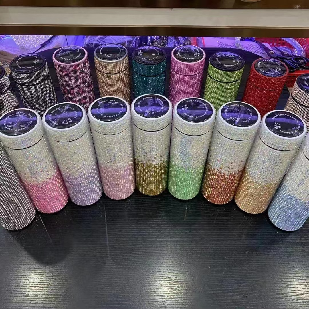 Luxury High Quality Bling Rhinestone Customized 500ml Vacuum Flasks 1081650W - Image 7