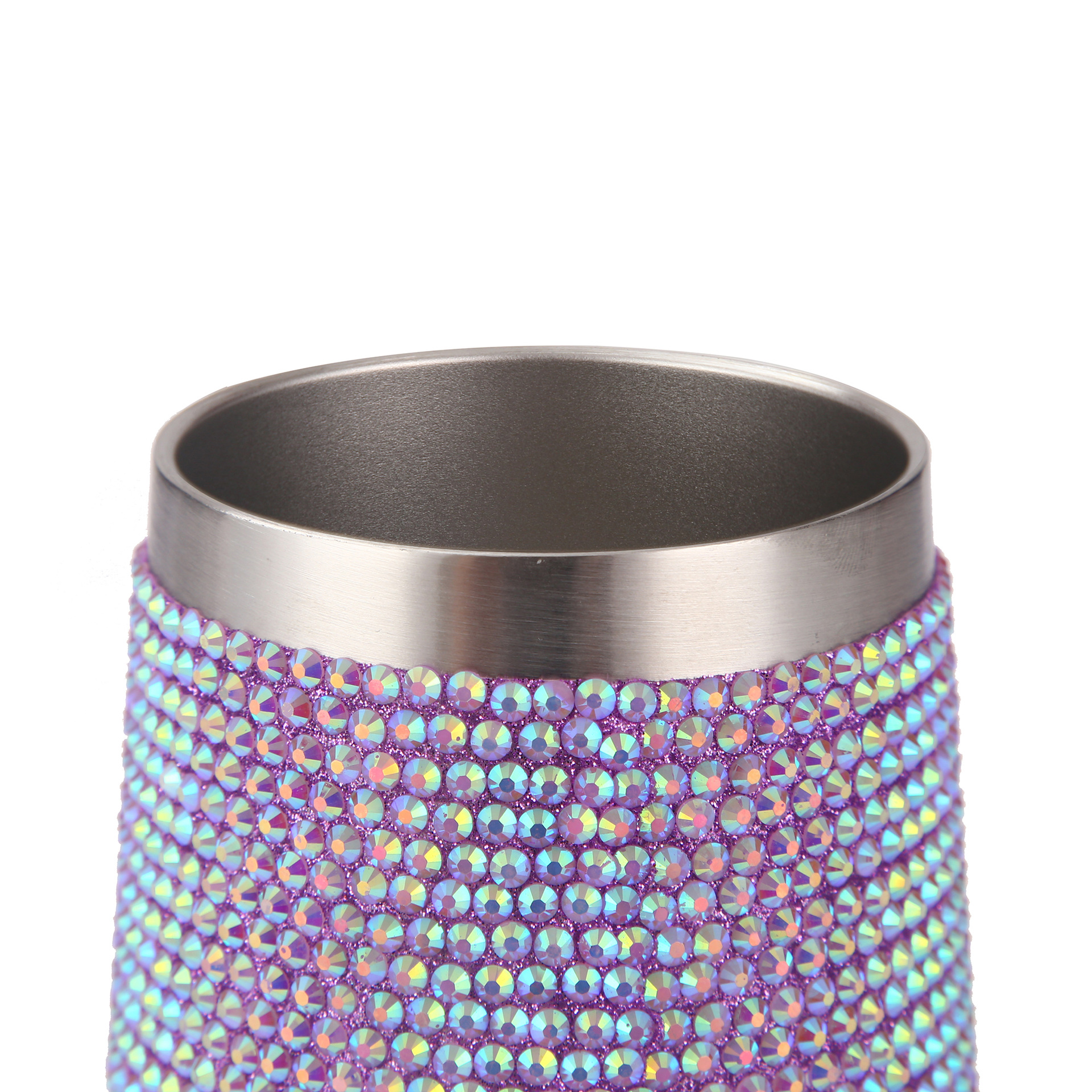 12oz Rhinestone Bling Vacuum Insulated Coffee Tumblers With Lid 1081647T - Image 5