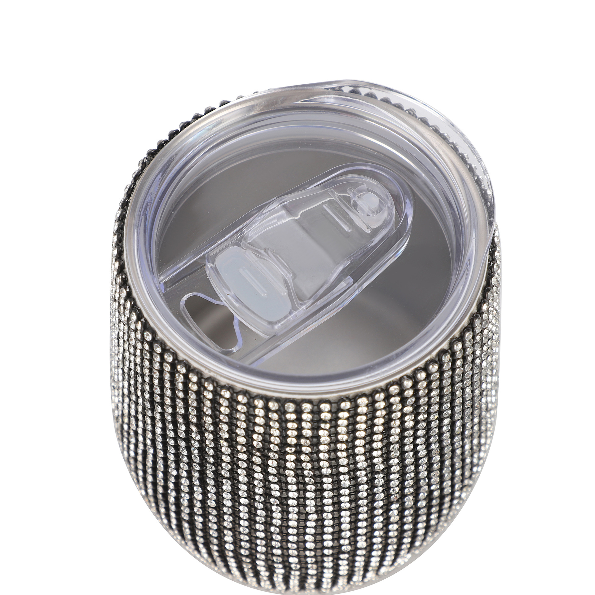 12oz Rhinestone Bling Vacuum Insulated Coffee Tumblers With Lid 1081647T - Image 3