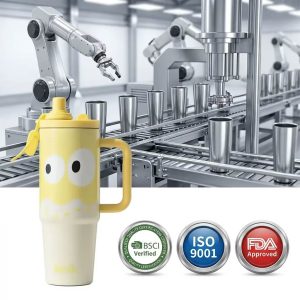 factory wholesale tumbler with handle straw