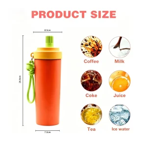Vacuum Flask Stainless Steel Flask Insulated Flask Travel Flask Glass Straw Bottle Portable Water Bottle Leakproof Flask OEM Flask Double Wall Flask Reusable Flask