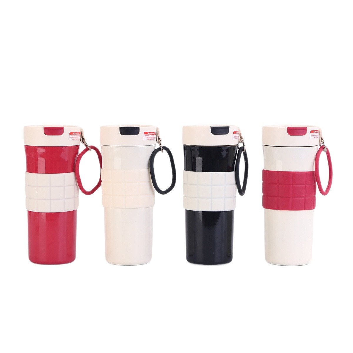 550ml 2 In 1 Drinking Lid Coffee Tumbler With Silicone Cover 1081656T