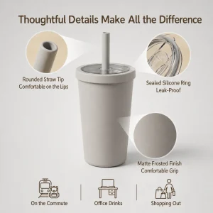 stainless steel travel coffee cup reusable office coffee mug travel coffee tumbler