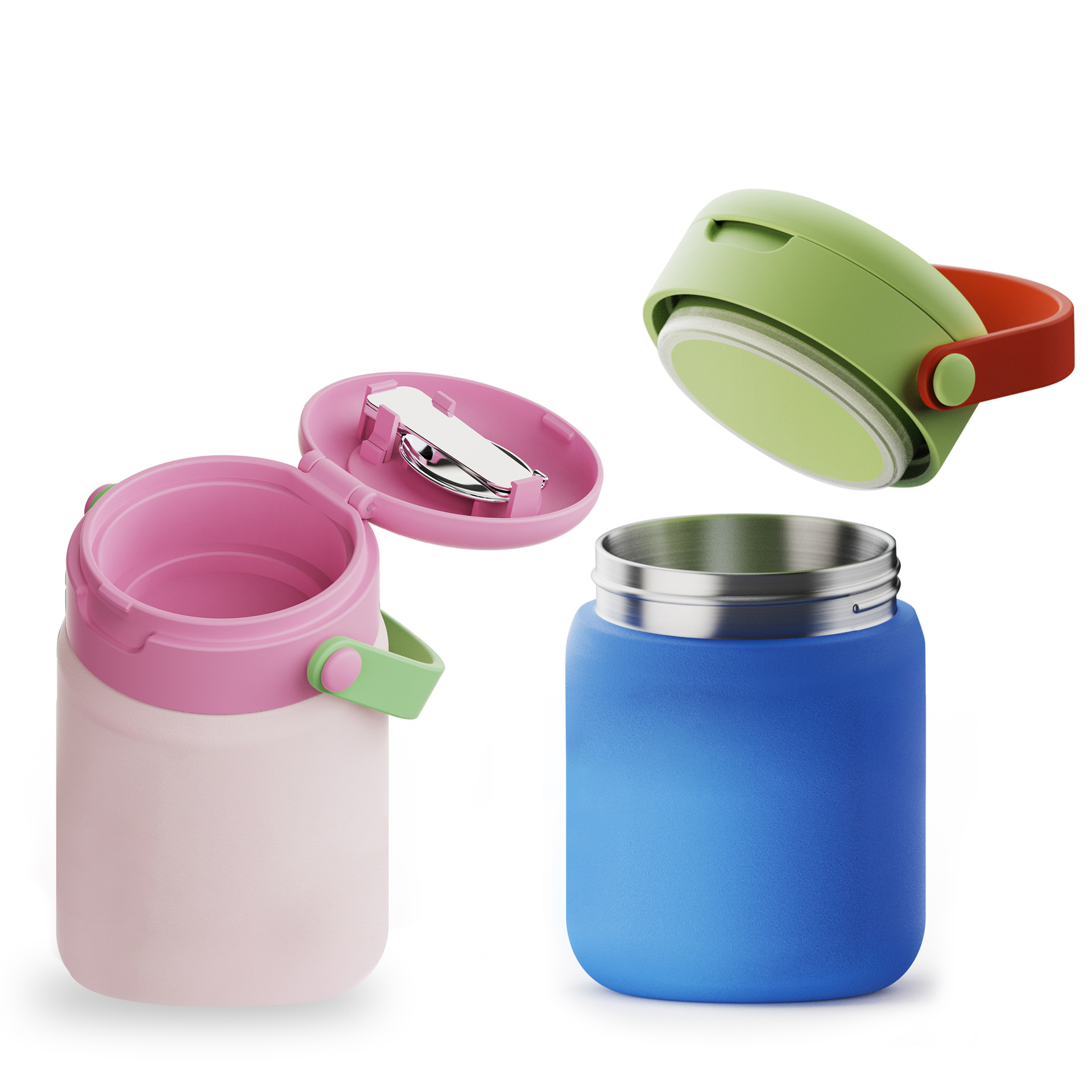 New Arrival Stainless Steel Kids Lunch Food Jar With Spoon 1081610F - صورة New Arrival Stainless Steel Kids Lunch Food Jar With Spoon 1081610F - صورة 3
