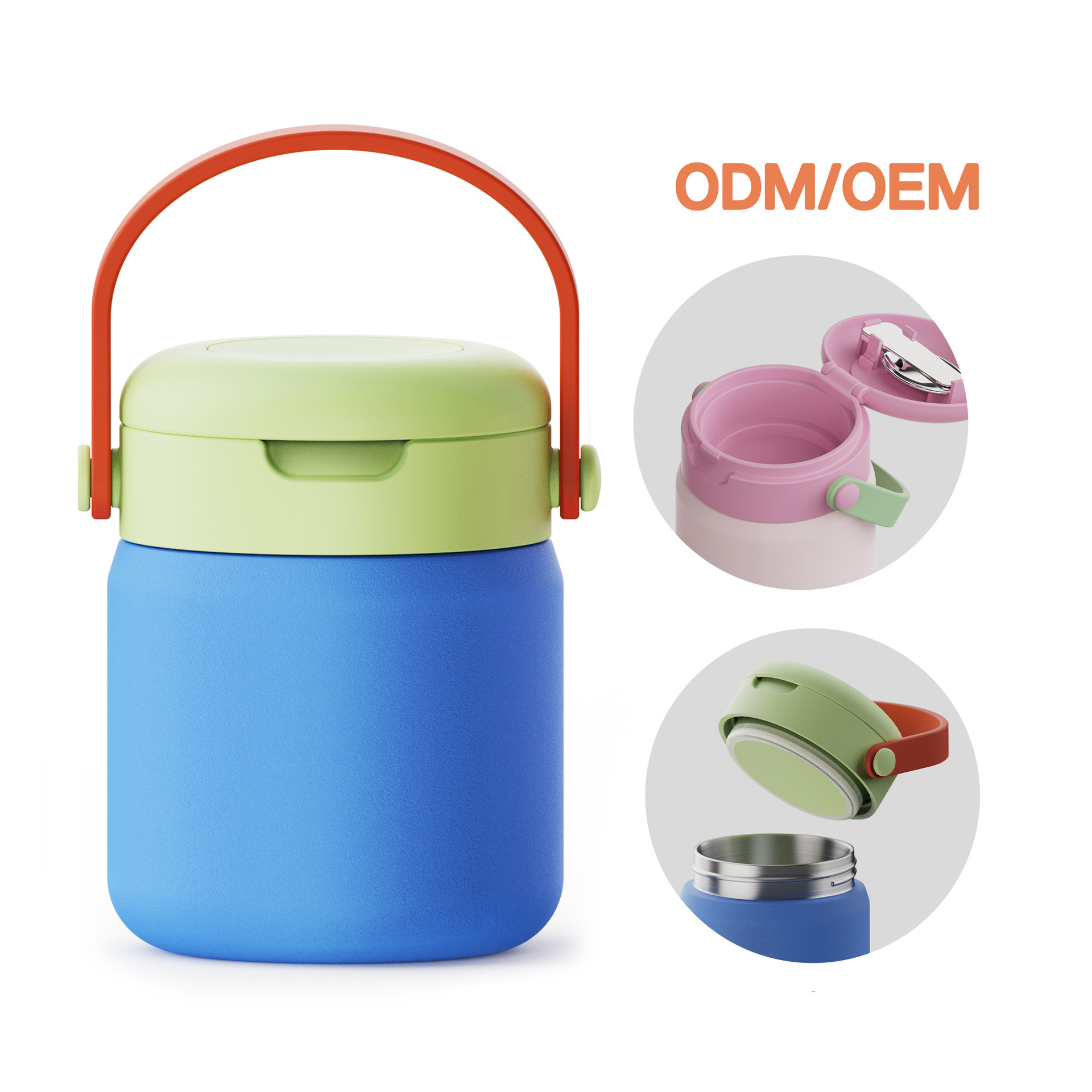 New Arrival Stainless Steel Kids Lunch Food Jar With Spoon 1081610F - صورة New Arrival Stainless Steel Kids Lunch Food Jar With Spoon 1081610F - صورة 5
