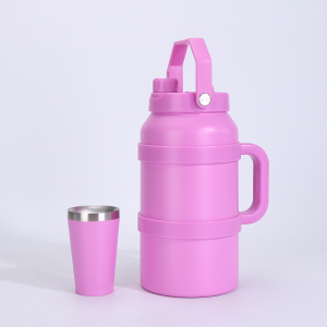 Large Capacity Vacuum Insuated Tumbler Set with Bombilla Straw 1081612M